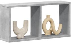 vidaXL betonszürke szerelt fa faliszekrény 60 x 16 x 30 cm (854880)