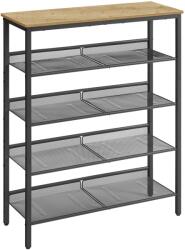  Cipősszekrény TAYLOR ARTISAN fekete szerkezettel, 4 polc