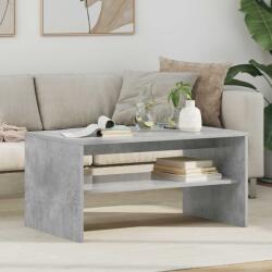 vidaXL Dohányzóasztal Beton Szürke 80 x 50 x 40 cm Faanyag (8000279)