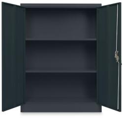 Rauman Dulap metalic universal mediu, 90 x 40 x 120 cm, încuietoare cilindru, antracit - ral 7016 - rauman24 - 1 190,00 RON Dulap arhivare