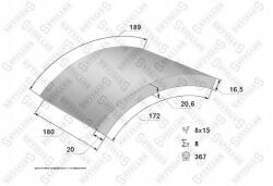 Stellox Fékbetét Szegecsekkel 19479X4 19480X4 367X180 (93058 8X15 64) Saf Sn