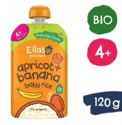 Ella's Kitchen Bio Gyermek rizs, banán és sárgabarack (120 g) - allegro