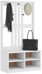 vidaXL SANDNES tömör fenyőfa előszobafa 87x40x159, 5 cm (4010489)