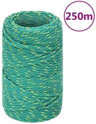 vidaXL zöld polipropilén hajókötél 2 mm 250 m (152691)