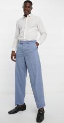 New Look Kék Cipzáras Nadrág, Size 36, vasalt szárú (570292)