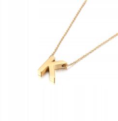 Trusky Arany nyaklánc Lánc K Betű Nemesacél