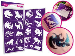 TyToo Body Art TyToo Beastly Animals - Vad állatok sablon szett 22db/cs