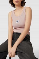 Calvin Klein Woven Label Rib Tank Top Világosrózsaszín Női L