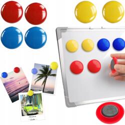  Kerek Színes Hűtőmágnes Tábla 30 mm 6 db