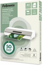 Fellowes Meleglamináló fólia, 80 mikron, A5, matt, 100 db, FELLOWES "Light (IFW143437) - tintasziget
