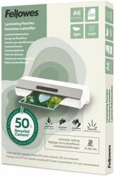 Fellowes Meleglamináló fólia, 80 mikron, A6, matt, 100 db, FELLOWES "Light (IFW143438)