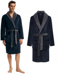 Henderson Férfi Fürdőköpeny Meleg Sötétkék Nocturn XL (43378-59X-L)