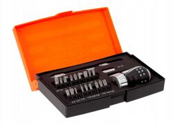 Bahco Csörgő csavarhúzó készlet 22 db-os bit dugókulcs Ph Torx lapos Hex adapter (808050S-22)