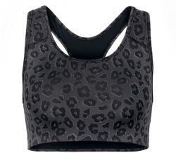 Tchibo - Sportmelltartó - nő - méret S 36/38 - fekete/mintás