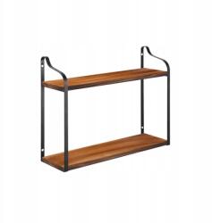  Loft Dekoratív Fali Polc 2 Szintes Spaceo (LOFT)