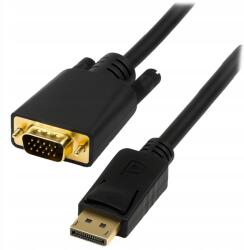 BLOW Átalakító Kábel Adapter, Display Port - VGA D-SUB, 1.8m (92-030#)