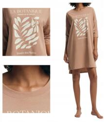 Henderson Női 3/4-es ujjú pamut hálóing Dextra 43692 Bézs S (43692-24X)