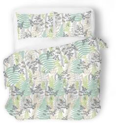 Matex Szatén ágyneműhuzat 160x200 menta szürke páfrány Exclusive (TM0206_SE49A)