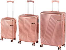 Leziter TraveLux Urban XXI gurulós bőrönd szett rosegold (LTRUBS-XXI-RG) - homelux