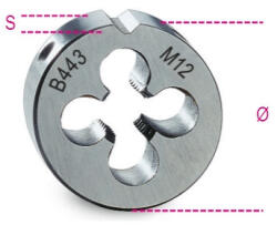 Beta 443 22X150 Menetmetsző, metrikus finom menet, HSS M22x1, 5 (004430132)