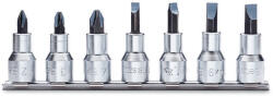 Beta 920LH/SB7 7 részes csavarhúzó-dugókulcs készlet Phillips®-csavarokhoz krómozott, barnított fej tartón (009200478)