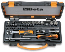 Beta 900MC/C32 38 részes készlet 11 dugókulcs, 20 színezett dugókulcs és 7 tartozék, fémdobozban (009002963)