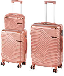 Leziter TraveLux Urban XV gurulós bőrönd szett rosegold (LTRUBS-XV-RG)