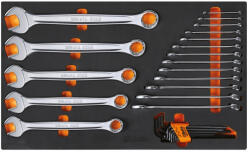 Beta M32 EVA habszivacs tálca csillag-villáskulcsokkal és hajlított imbuszkulcsokkal, colos (024500032)