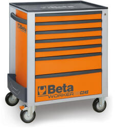 Beta BW 2400S-O7/E-S 7 fiókos szerszámkocsi 240 darabos szerszámkészlettel narancs (024006221)