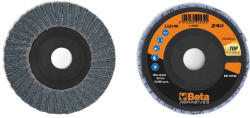 Beta 11214A 120 Csiszolótárcsák cirkónium csiszolóvászonnal, műanyag csiszolótalp, dupla lamellás kivitel P120 (112140012)