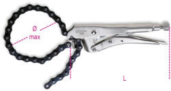 Beta 1064 Láncos önzáró fogó, krómozott 230mm (010640023)