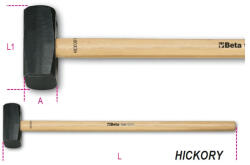 Beta 1381 Hosszú ráverő kalapács Hickory nyéllel 8000*g (013810080)
