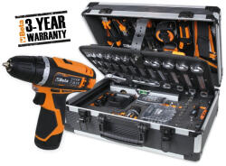 Beta BW 2056E 12V 147 darabos szerszámkészlet és 12 V fúró táskában, általános karbantartáshoz (020566022)