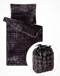 Jahu Ágyneműhuzat Clouds Pmf 025 Antracit egyszínű, mikroflanel, 140x200cm +… (025 OBLÁČKY antracit)