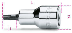 Beta 920RTX 1/2" Tamper Resistant Torx® imbusz-Dugókulcs T20 (009200370)