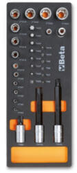 Beta M112 Habszivacs tálca 1/4" és 1/2"-os Torx dugókulcskészlettel (024500112)