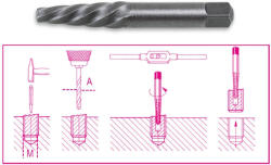 Beta 1430/4 Törtcsavarkiszedő 11÷14mm (014300014)