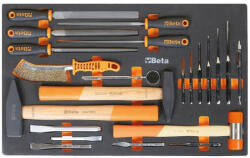 Beta M231 Habszivacs tálca reszelőkkel, kalapácsokkal, vágó és kiütőszerszámokkal (024500877)