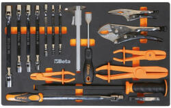 Beta M78 Habszivacs tálca csuklós dugókulcsokkal, fogókkal és mérőeszközökkel (024500878)