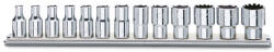 Beta 900U/SB13 13 részes 1/4-os multifunkciós dugókulcs készlet, krómozott 4-4, 5-5-5, 5-6-7-8-9-10-11-12-13-14 mm (009001750)
