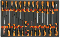 Beta M195 Habszivacs tálca BetaGrip csavarhúzókkal hasított fejű, Phillips® és Torx® csavarokhoz (024500195)