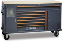 Beta C45PRO MWS/W 7 fiókos szerszámkocsi beépített hulladéktárolóval munkaállomáshoz ÜRES (045000191)
