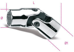 Beta 910AS-SN 3/8" Tizenkétszögű csuklós Dugókulcs 3/8 (009100260)