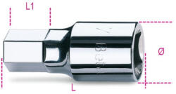 Beta 928ME 3/4" Imbusz-Dugókulcs, krómozott 22mm (009280522)