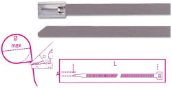 Beta BMS5245 Önzáró rozsdamentes acél kábelkötegelő szalag 4, 6x520mm (BMS5245)
