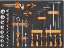 Beta MB47 Habszivacs tálca csavarhúzókkal, 1/2"-os dugókészlettel (024504247)