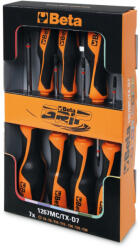 Beta 1267MC/Tx-D7 7 darabos csavarhúzó készlet Torx® csavarokhoz (1267MC/TX), színezett (012672307)