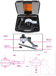 Beta 560/2Alkatrész a Beta 560 nyomatéksokszorozóhoz ábra szerint (005600002)