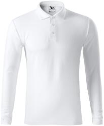 MALFINI Tricou polo bărbați cu mânecă lungă Pique Polo LS - Albă | S (2210013)