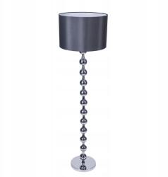 Volteno Állólámpa Króm Gömbök Fém Lámpabúra Fekete (214921)